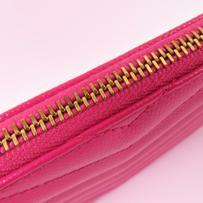 SAINT LAURENT 牛皮皮革Pouch金扣手拿包-8