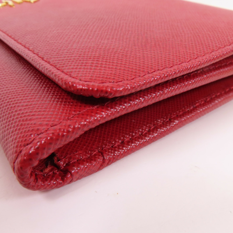 PRADA Saffiano皮革Wallet On Chain金扣鏈帶肩背袋-7