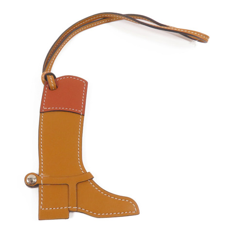 HERMES Box Calf皮革Paddock boots Charm掛飾