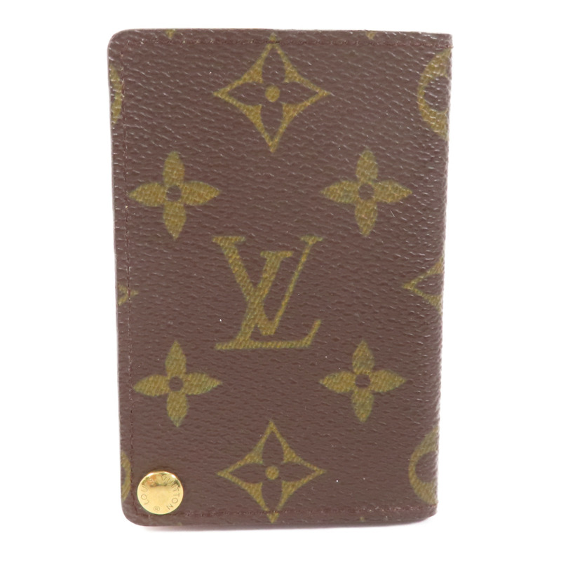 LOUIS VUITTON Monogram Card Case金扣卡套-0