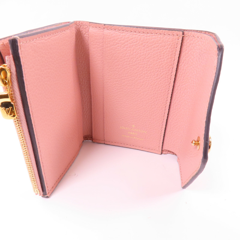 LOUIS VUITTON Monogram Empreinte Zoe Wallet金扣短錢包-11