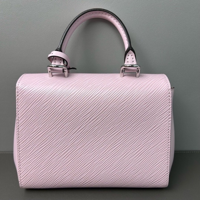 LV芯片款 克魯尼水波紋粉色 20*8.5*15.5cm 98新配件盒子塵袋肩帶購證-2