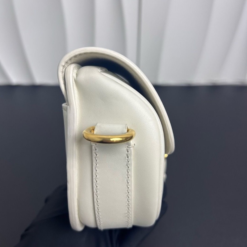 Dior Bobby橫版奶白色牛皮金扣21*5*8cm 98新配件盒子肩帶保卡塵袋-3