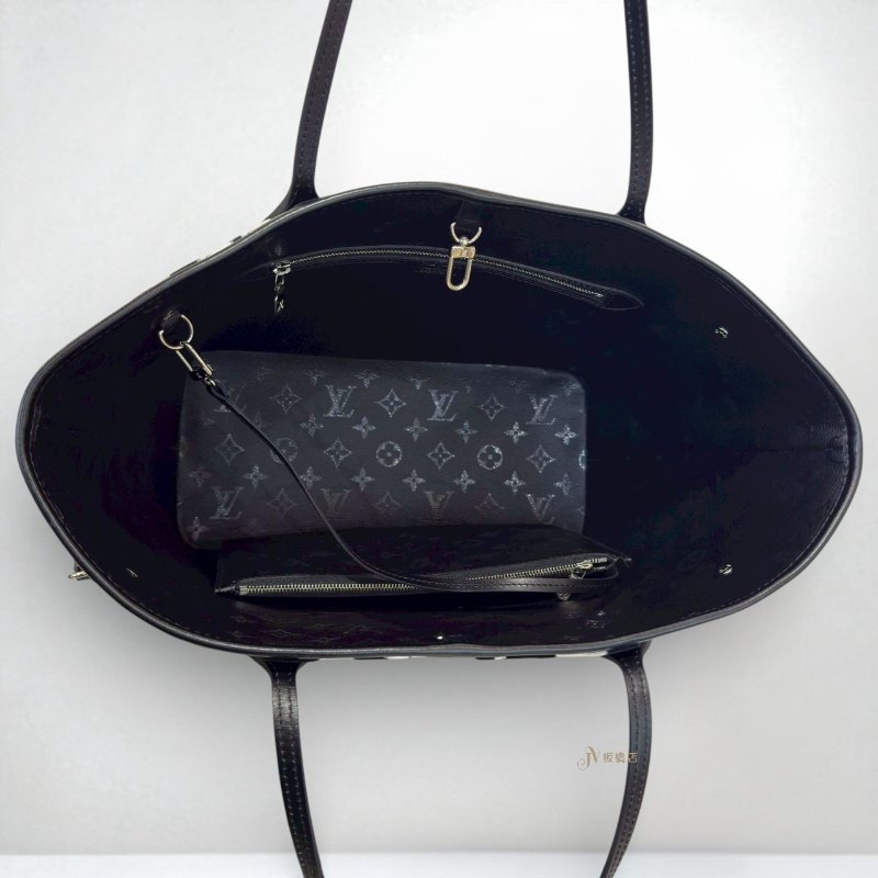 JS0192-LV XUF 聯名黑白植絨豹紋 NEVERFULL MM M45564-5