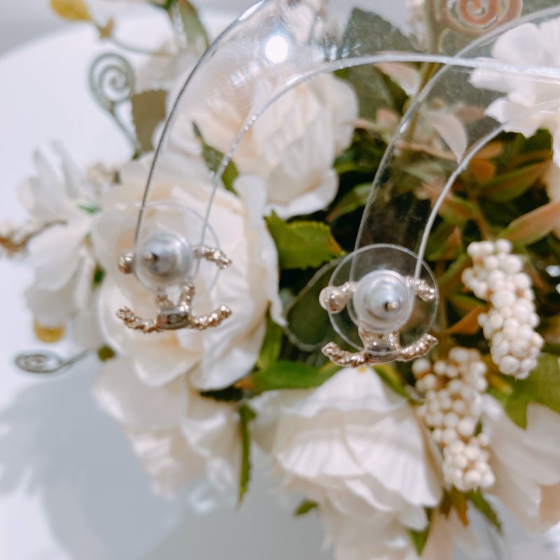 TW4729	Chanel 香奈兒CC一粒水晶耳環 One Crystal CC Logo Earrings-11