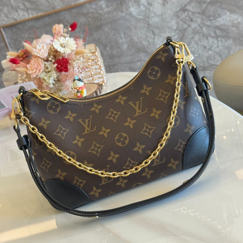 *SHIHNA名牌精品* LV M45831 BoulognePM 黑色牛角包-0