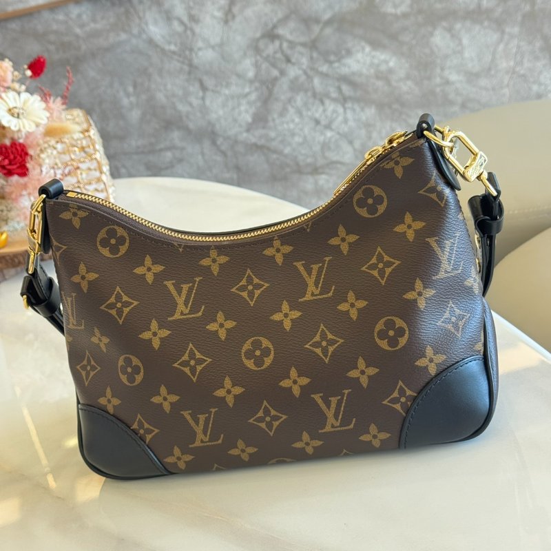 *SHIHNA名牌精品* LV M45831 BoulognePM 黑色牛角包-3