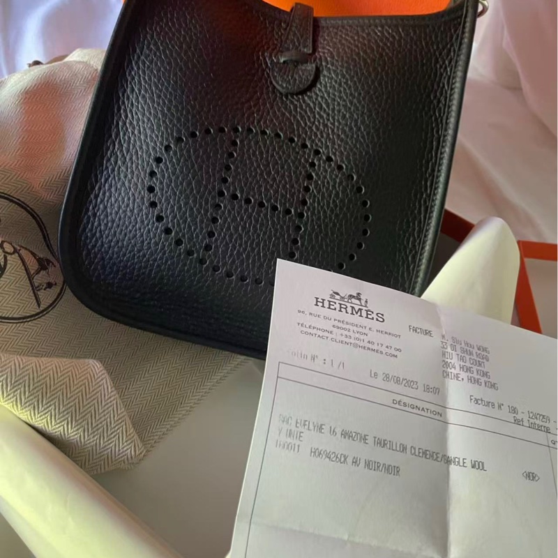 Hermès Evelyne 16 黑色小牛皮-3