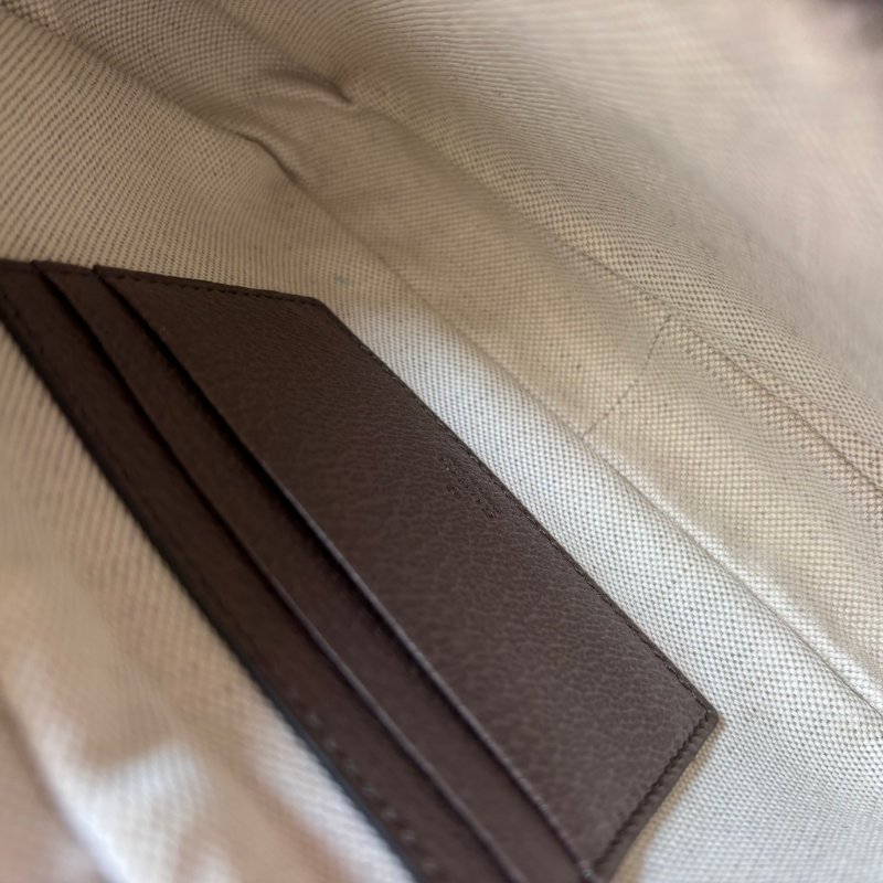 ::GUCCI:: 746308 Ophidia GG Supreme 烏木色綠紅織帶翻蓋相機包 斜背包-23