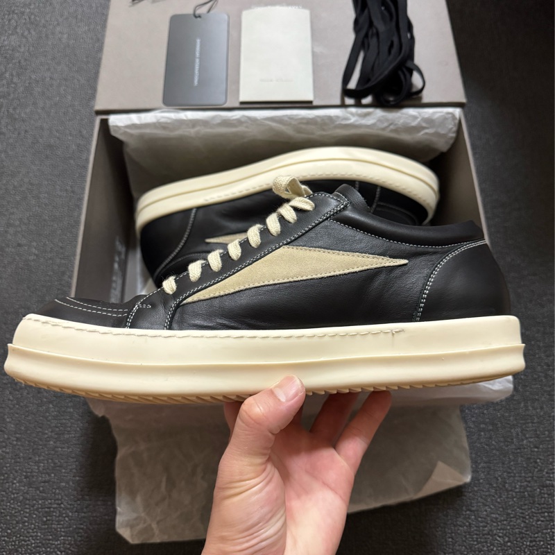 RICK OWENS 24AW VINTAGE SNEAKER SIZE:EU 45 黑色-3
