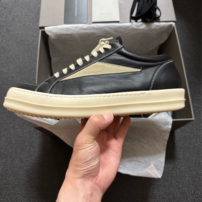 RICK OWENS 24AW VINTAGE SNEAKER SIZE:EU 45 黑色-5