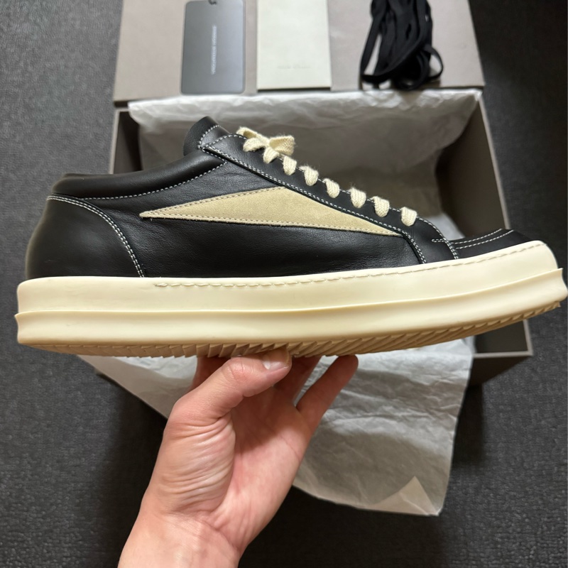 RICK OWENS 24AW VINTAGE SNEAKER SIZE:EU 45 黑色-7