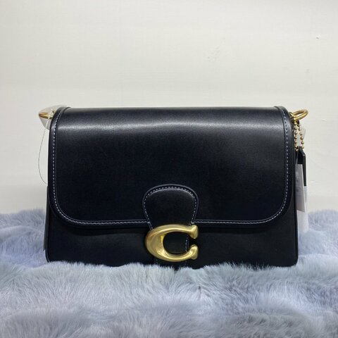 全新閒置品 Coach SOFT TABBY側背包-黑