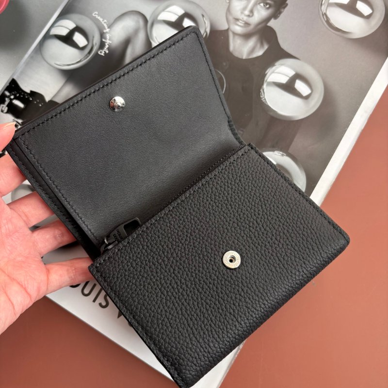 ::LOUIS VUITTON:: LV M26250 Victor 錢包 黑色蠟面小牛皮 皮革三摺短夾-12