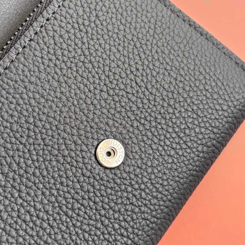 ::LOUIS VUITTON:: LV M26250 Victor 錢包 黑色蠟面小牛皮 皮革三摺短夾-24