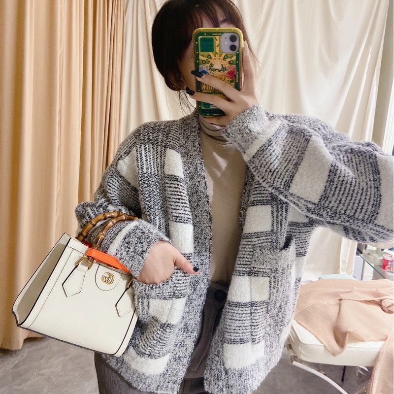 古馳竹節黛安那Gucci白色牛皮Diana Mini竹節包655661-6