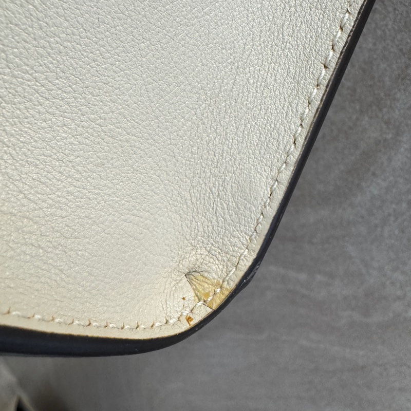 古馳竹節黛安那Gucci白色牛皮Diana Mini竹節包655661-14