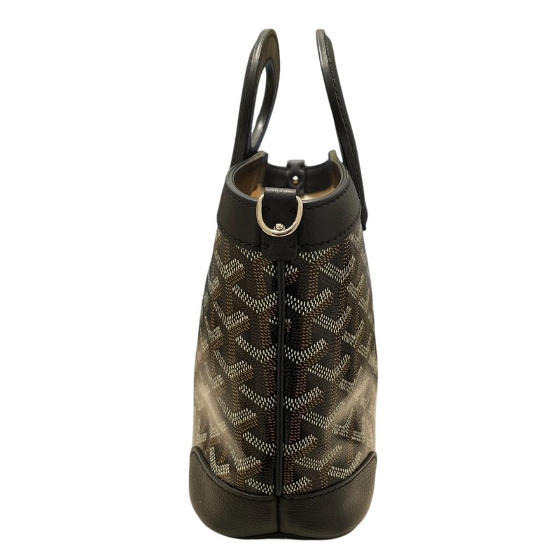 GOYARD 戈雅 BELUGA MINI 迷你兩用包 PVC帆布 老花 黑色 銀扣-3