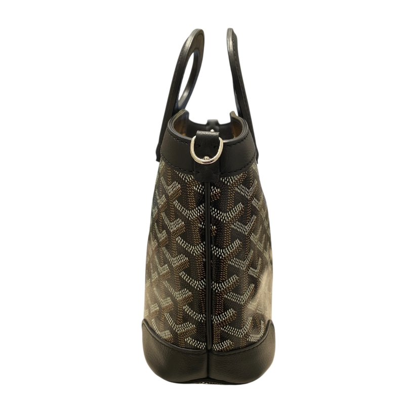 GOYARD 戈雅 BELUGA MINI 迷你兩用包 PVC帆布 老花 黑色 銀扣-4