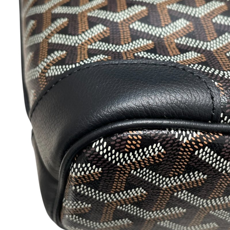 GOYARD 戈雅 BELUGA MINI 迷你兩用包 PVC帆布 老花 黑色 銀扣-6