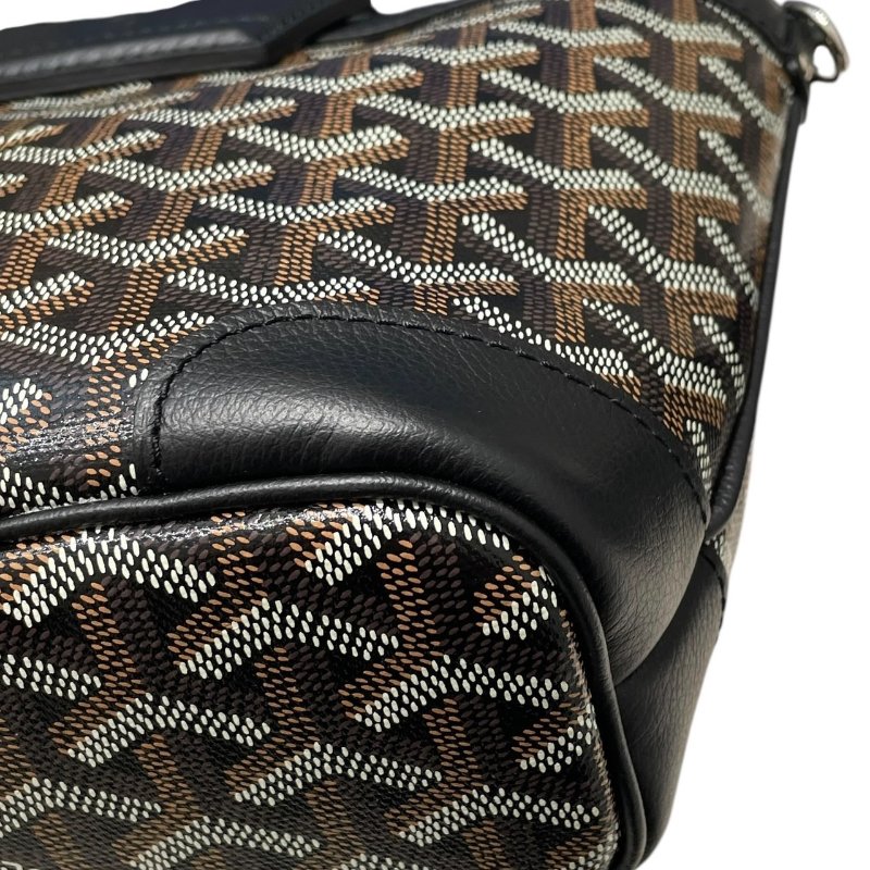 GOYARD 戈雅 BELUGA MINI 迷你兩用包 PVC帆布 老花 黑色 銀扣-7