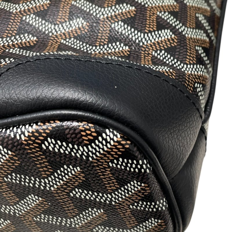 GOYARD 戈雅 BELUGA MINI 迷你兩用包 PVC帆布 老花 黑色 銀扣-9