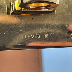 *奢華大道國際精品*【H0434】HERMES黑色鱷魚皮 KELLY DOLL 寬版手環-4