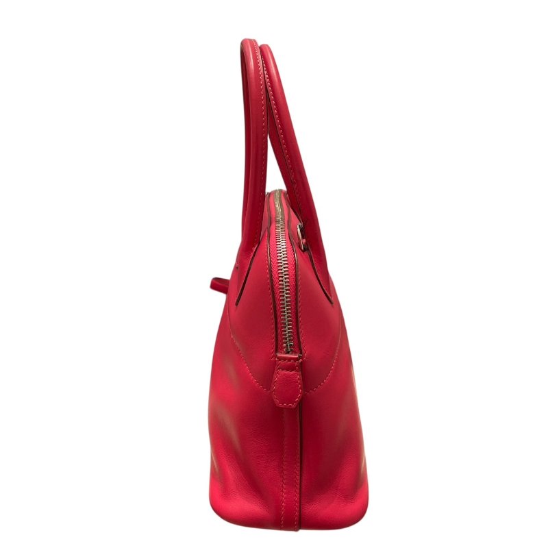 HERMES 愛馬仕 BOLIDE 27 保齡球包  SWIFT LEATHER 玫瑰粉 銀釦-4