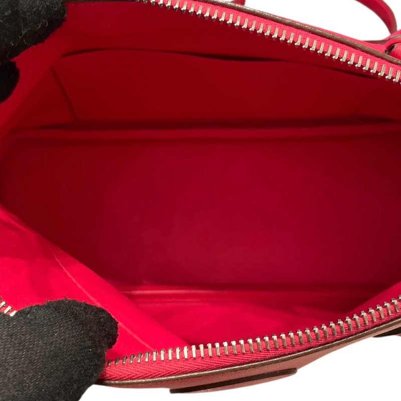 HERMES 愛馬仕 BOLIDE 27 保齡球包  SWIFT LEATHER 玫瑰粉 銀釦-14