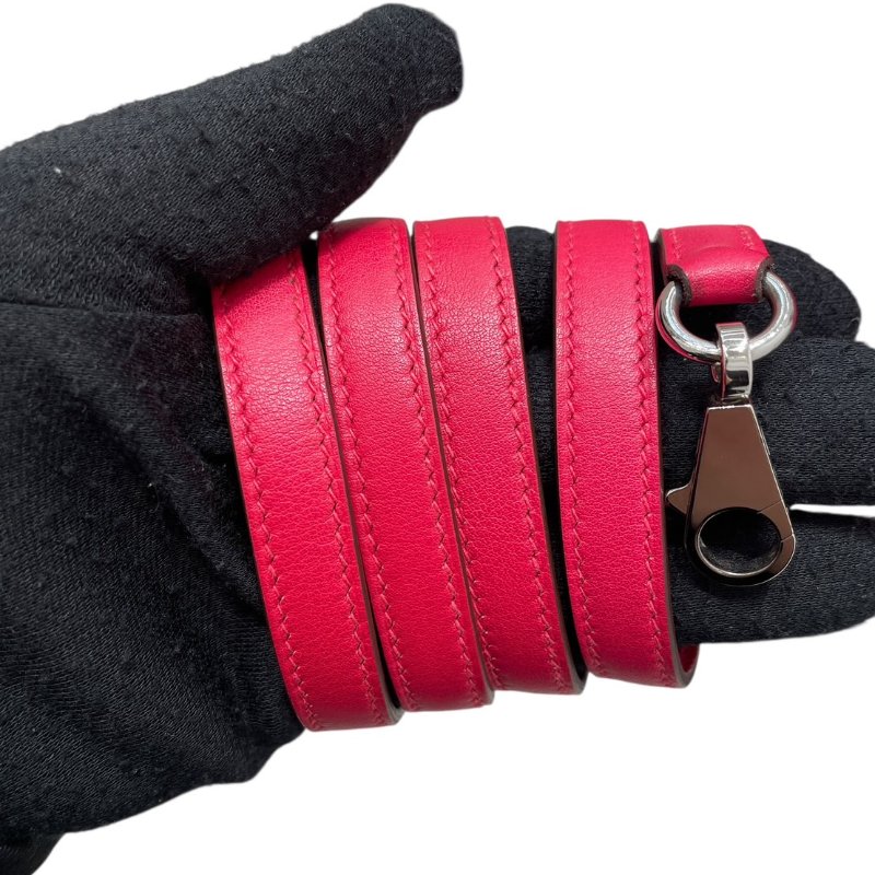 HERMES 愛馬仕 BOLIDE 27 保齡球包  SWIFT LEATHER 玫瑰粉 銀釦-15