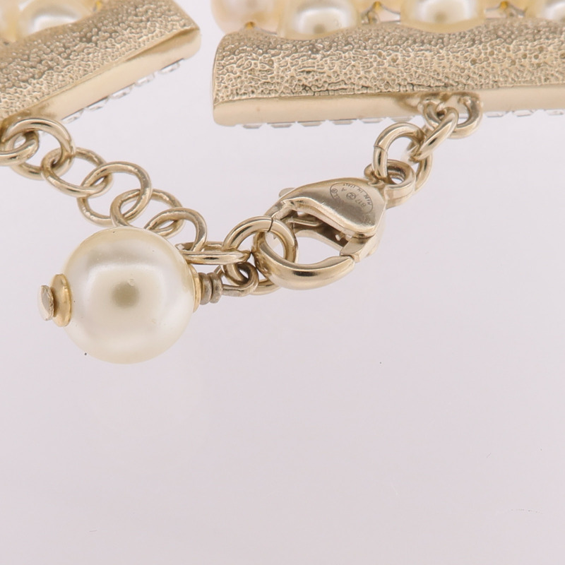 CHANEL 金屬/水晶Bracelet手鏈-4