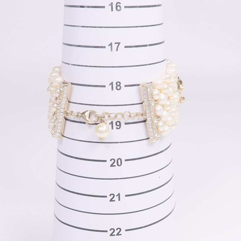 CHANEL 金屬/水晶Bracelet手鏈-8