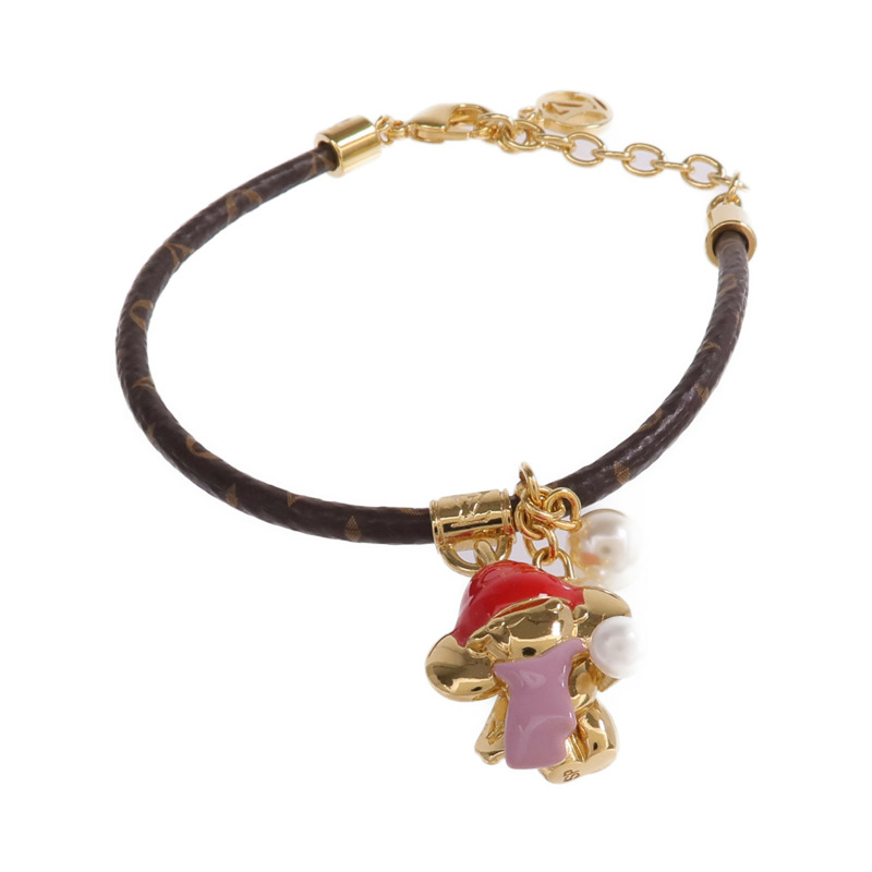 LOUIS VUITTON Monogram/金屬Vivienne Snow Bracelet手鏈-0