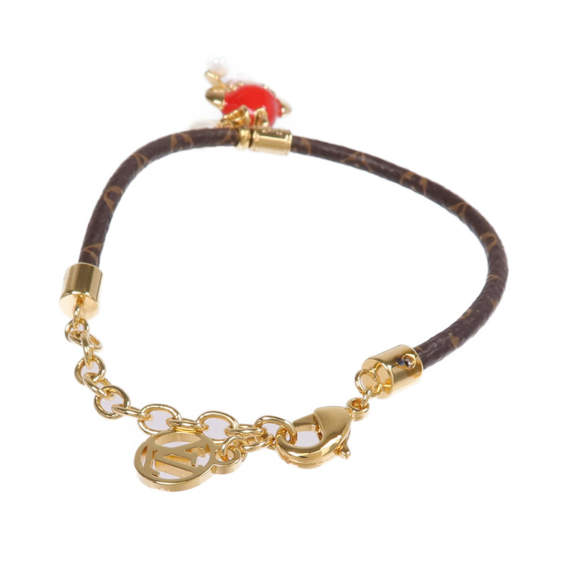 LOUIS VUITTON Monogram/金屬Vivienne Snow Bracelet手鏈-2