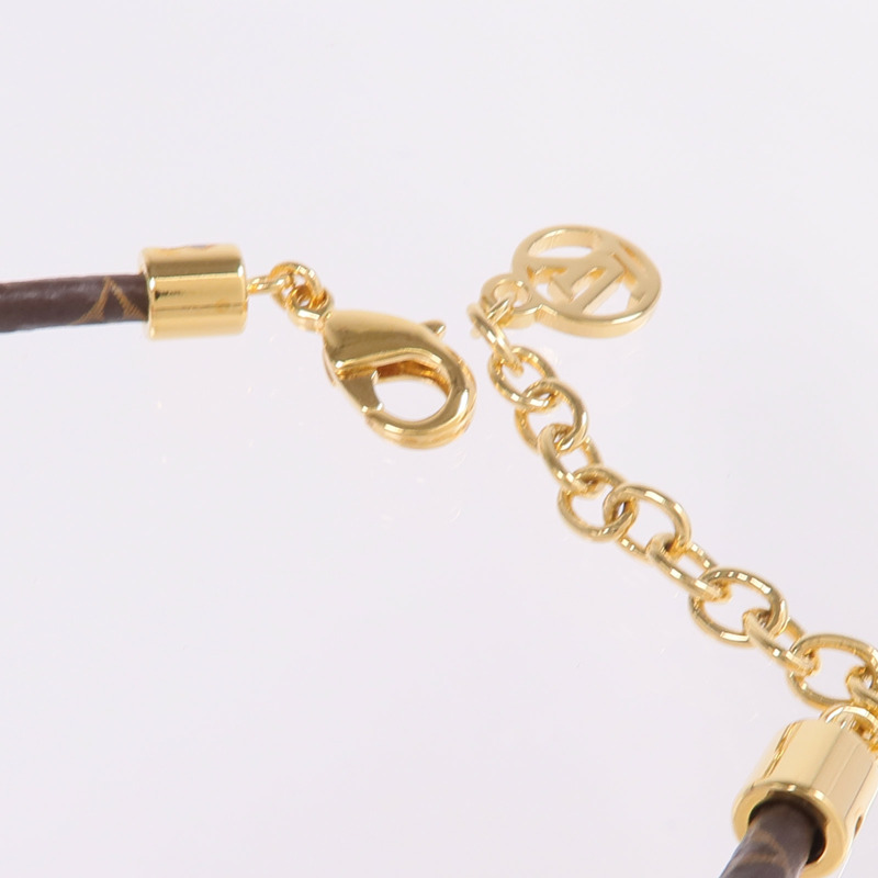 LOUIS VUITTON Monogram/金屬Vivienne Snow Bracelet手鏈-5