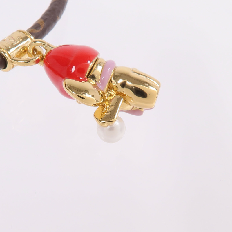 LOUIS VUITTON Monogram/金屬Vivienne Snow Bracelet手鏈-6