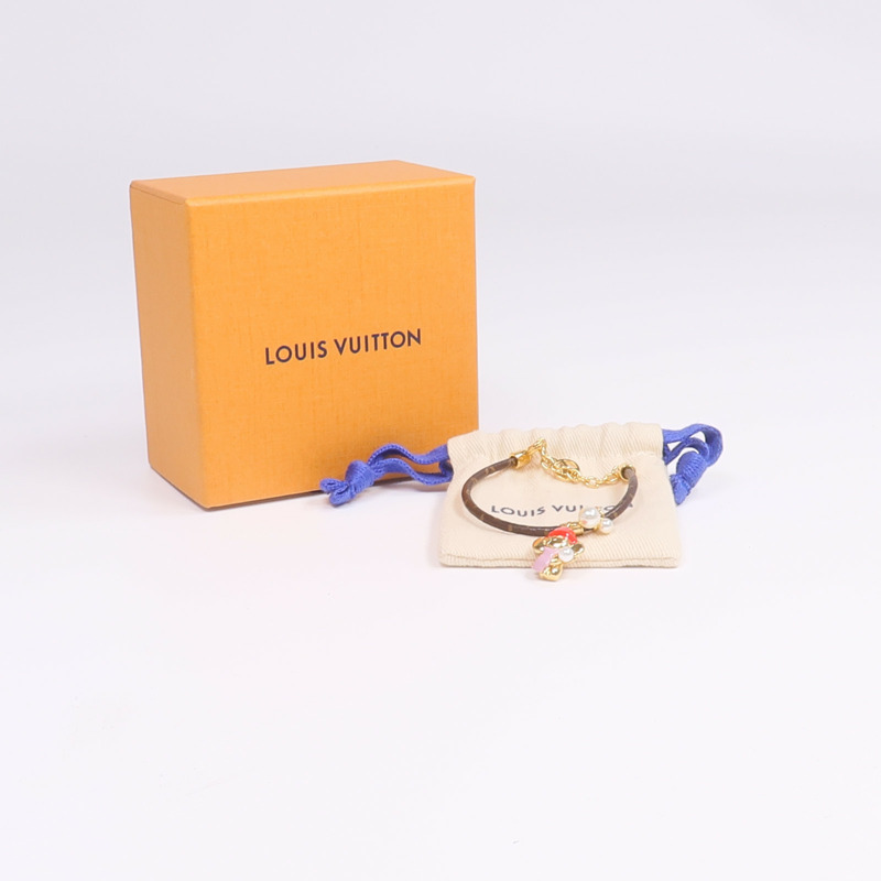 LOUIS VUITTON Monogram/金屬Vivienne Snow Bracelet手鏈-7