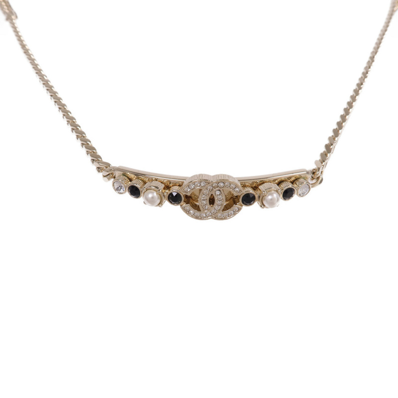 CHANEL 金屬/水晶Necklace項鍊-1