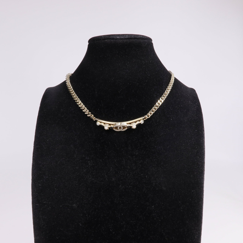 CHANEL 金屬/水晶Necklace項鍊-7