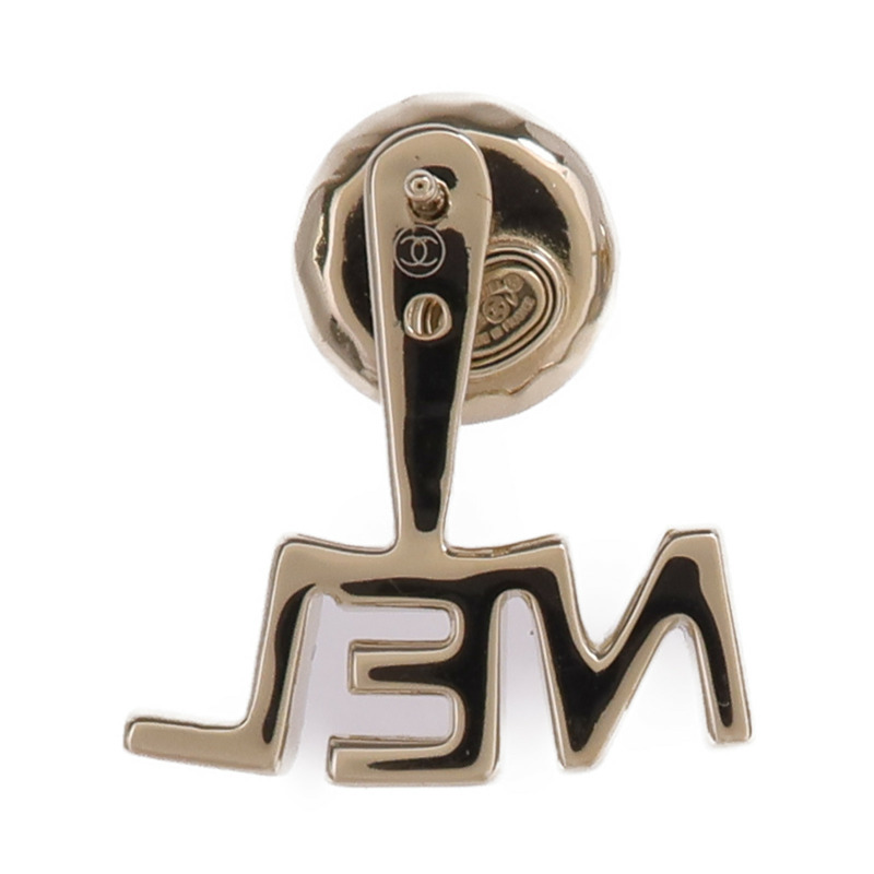 CHANEL 金屬/水晶Pierced Earring耳環-2