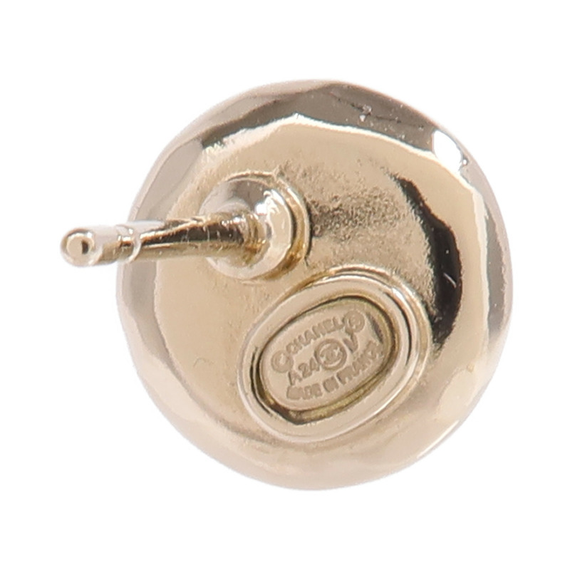 CHANEL 金屬/水晶Pierced Earring耳環-6