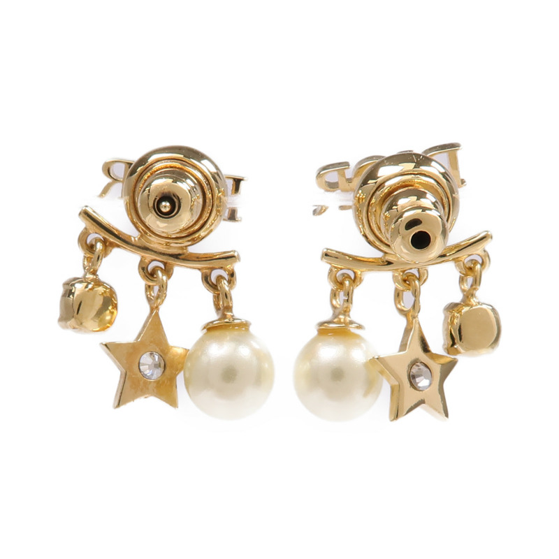Dior 金屬/水晶Pierced Earring耳環-2