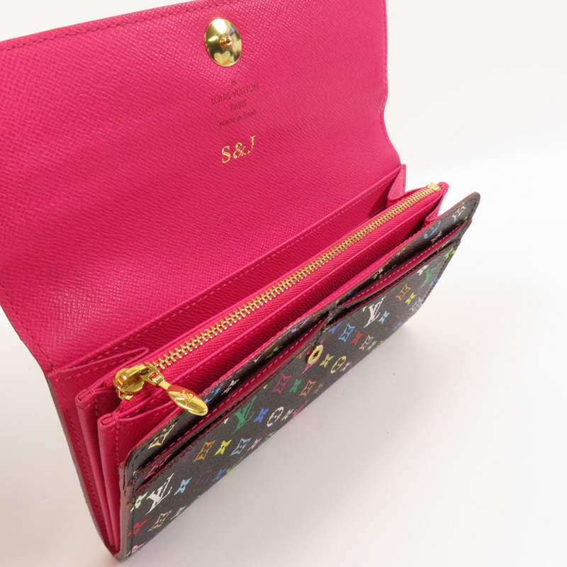 LOUIS VUITTON Monogram Multicolore Portefeuille Sarah金扣長錢包-8