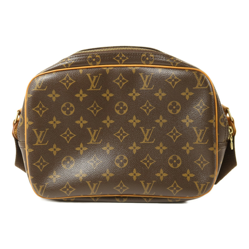LOUIS VUITTON Monogram Reporter PM金扣肩背袋-1