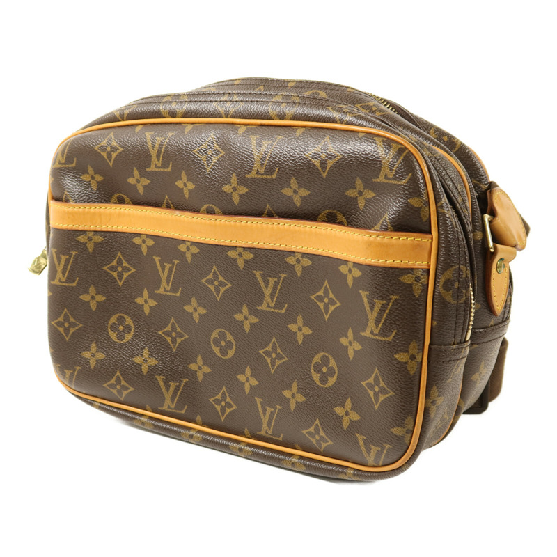 LOUIS VUITTON Monogram Reporter PM金扣肩背袋-2