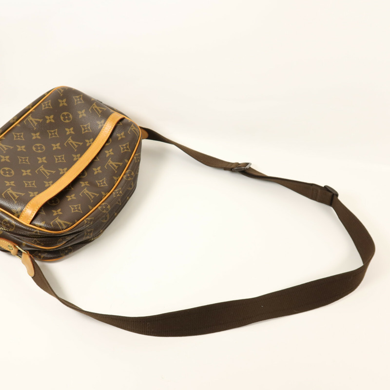LOUIS VUITTON Monogram Reporter PM金扣肩背袋-7