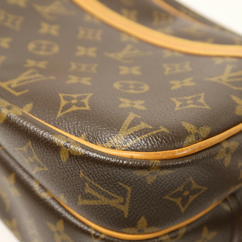 LOUIS VUITTON Monogram Reporter PM金扣肩背袋-10