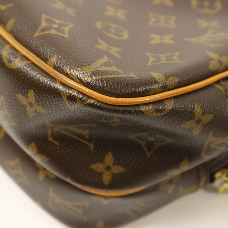 LOUIS VUITTON Monogram Reporter PM金扣肩背袋-12