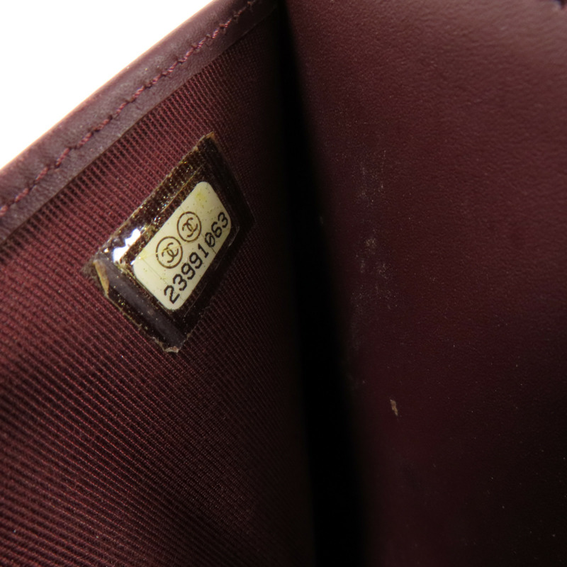 CHANEL 牛皮皮革Small Flap Wallet金扣短錢包-13