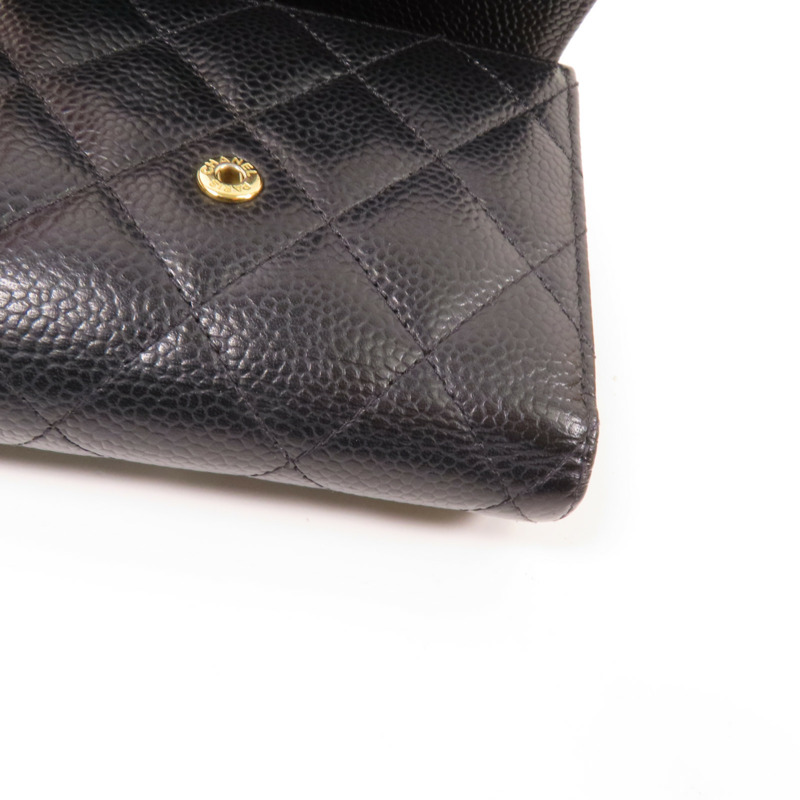 CHANEL 牛皮皮革Small Flap Wallet金扣短錢包-17